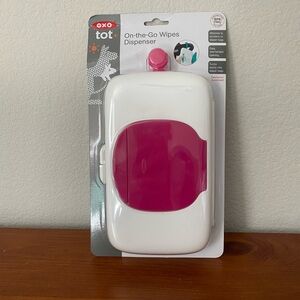 Oxo Tot Portable Wipes Dispenser - White and Pink